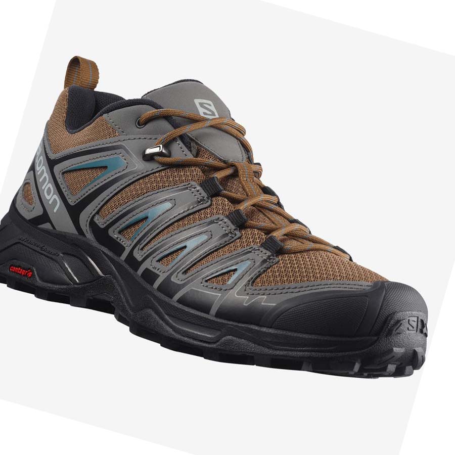 Salomon X ULTRA PIONEER Erkek Yürüyüş Ayakkabısı Gri Kahverengi | TR 3567AHK